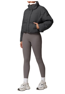 แจ็กเก็ตปลาปักเป้าสำหรับผู้หญิงเสื้อแจ็คเก็ตคอตั้งใส่ออกกำลังกายทุกโอกาสใส่สบายฤดูหนาวใหม่ล่าสุด - Product Image 3