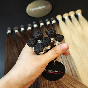 Vente en gros 2025 extensions de cheveux en PU de qualité supérieure 100% cuticule complète vierge, y compris Jerry Curl, fabriquées au Vietnam - Product Image 1