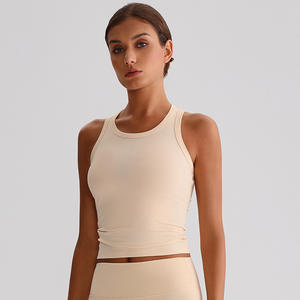 Women's 100% Cotton Workout Tank <b>Top</b> Quick Dry Breathable Fitness Yoga <b>Crop</b> <b>Tops</b> Casual Summer Gym Singlets Wholesale - Product Image 3