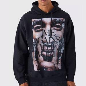 Sudaderas con capucha para hombre personalizadas 100% algodón para hombre, conjunto de Jogger bordado con Etiqueta Privada, sudaderas con capucha de lana, sudadera deportiva informal de invierno para hombre - Product Image 4