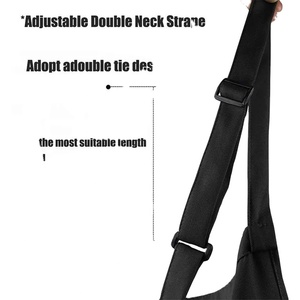 Delantal negro de algodón unisex logotipo personalizado delantal de diseño de impresión completa con bolsillo babero ajustable impermeable para delantal de barbacoa de cocina - Product Image 3