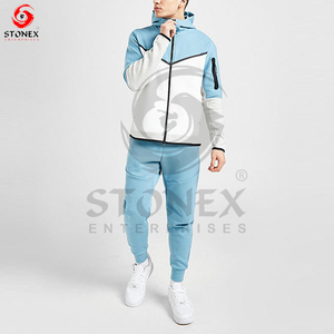 OEM Service High Quality Custom Cotton Fleece Zipper <b>Track</b> <b>Suits</b> Hoodie Trouser Street Style Lined Design Unisex Winter Knitted - Product Image 5