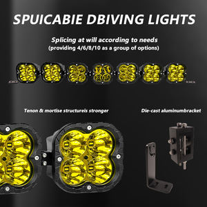 JOPOWER 新型 長距離 1200M 5X5 アルミ製 トラック UTV バーラ LED 42インチ 6000K コンボビーム 12V-24V ライトバー - Product Image 2