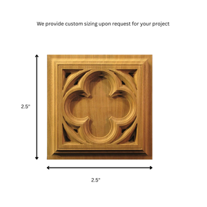 Adorno Vintage, Aplique de Madera Tallada Natural, Madera Maciza, Ecológico, Duradero, Color Personalizable, para Muebles, Puertas y Paredes - Product Image 2