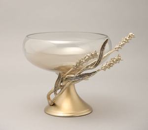 Bol décoratif en métal vintage de luxe support floral écologique grande capacité centre de pot-pourri de fruits pour la décoration de table à la maison - Product Image 2