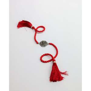 Rakhi de Plata 925 con Borla Om Divina, Elegante Rakhi con Patrón de Símbolo Divino para Hermana - Product Image 4