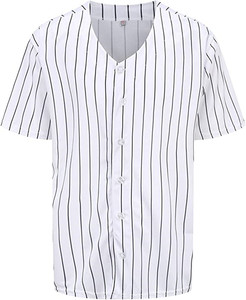 Venta al por mayor OEM logotipo personalizado Softball equipo uniforme Hip Hop deportes activos hombres Botón de manga corta Jersey camiseta de béisbol - Product Image 5