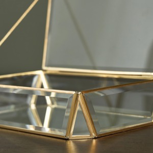 กล่องเครื่องประดับโปร่งใสจัดเก็บที่หรูหราเหมาะสำหรับสร้อยข้อมือแหวนสร้อยคอและอุปกรณ์เสริมที่มีหน้าต่างแสดงผลที่ชัดเจน - Product Image 3