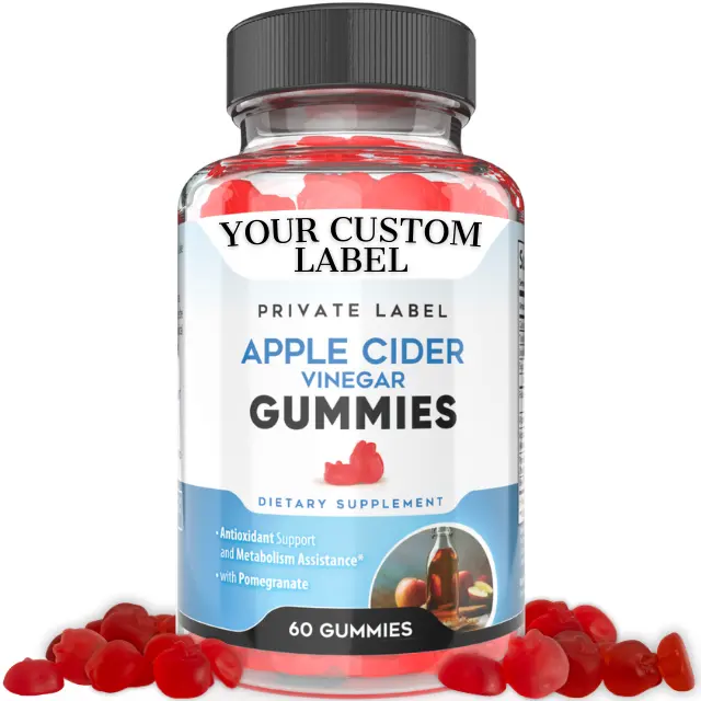 Elma şırası sirke Gummies Vox tarafından beslenme en kilo kaybı formülü İştah bastırıcı vitamin takviyesi özel etiket abd