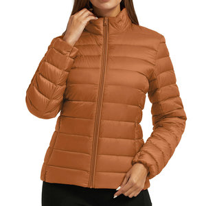 เสื้อแจ็กเก็ตขนเป็ดของผู้หญิงเสื้อแจ็คเก็ตขนเป็ดแบบสตรีทแวร์สำหรับผู้ใหญ่ระบายอากาศได้ดีโลโก้ออกแบบได้ตามต้องการ - Product Image 1