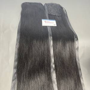 Extensiones de cola de caballo ondulada natural sin procesar de calidad superior precio de fábrica al por mayor cabello humano vietnamita cabello virgen - Product Image 2