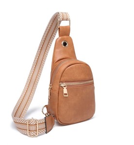 กระเป๋าสะพายพาดลำตัวหนังคุณภาพสูงสำหรับเดินทางในชีวิตประจำวันปรับน้ำหนักระดับกลางได้หลายกระเป๋าแบบคลาสสิก - Product Image 4