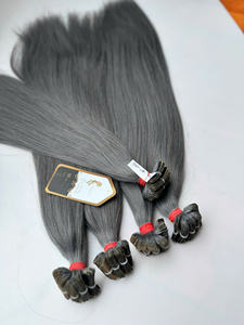 Ruban capillaire de couleur claire, fabriqué à partir de vrais cheveux humains, doux, lisse, mélange naturel, facile à installer, réutilisable, longue durée - Product Image 4