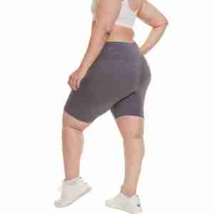 Shorts de sport pour femmes, imprimés sur mesure, style motard, haute élasticité, grande taille, séchage rapide, imperméables, coupe-vent, respirants, 100% coton - Product Image 5