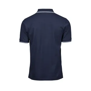 Camiseta Polo Elástica de Rayas de Lujo Personalizada para Artículos Promocionales - Product Image 5