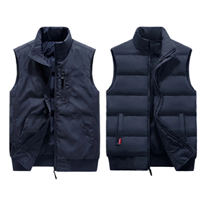 Chaleco Acolchado Personalizado con Capucha, Ligero, Impermeable, Cortavientos, para Invierno, Talla Grande, Sin Mangas, con Bolsillos Laterales, a la Moda - Product Image 1