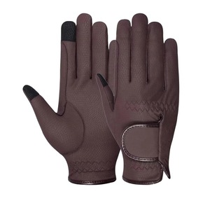 Guantes de Equitación, Guantes de Cuero Sintético Antideslizantes, Guantes de Equitación de Cuero Sintético al por Mayor para Unisex - Product Image 2