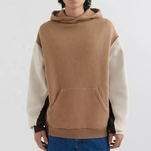 เสื้อฮู้ดแบบสวมหัวสำหรับผู้ชาย,เสื้อผ้าแฟชั่นสไตล์ฮิปฮอปเฮฟวี่เวทแบบกำหนดเองไซส์ใหญ่พิเศษ - Product Image 6