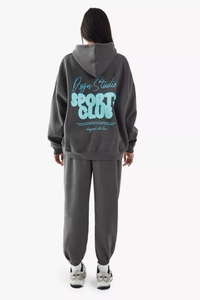 Ensemble de survêtements pull à capuche avec appliques surdimensionnées pour femmes personnalisé de haute qualité pour femmes survêtements décontractés sur mesure - Product Image 2
