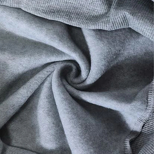 Sweat-shirt à capuche unisexe gris en polaire, coupe ample, décontracté, zippé avec poche avant et impression en relief, 100% coton, hiver - Product Image 6