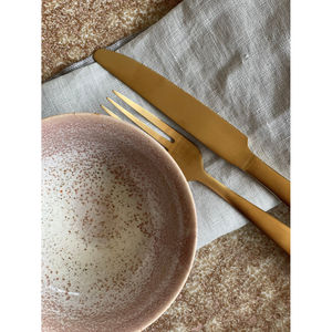 Ensemble de couverts en acier inoxydable 4 pcs couverts plaqués or pour hôtel et maison à manger et mariage couverts de vaisselle plaqués or - Product Image 6