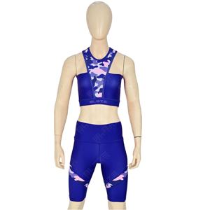 Blaze Fight Wear Nuevo estilo Ropa de gimnasio para mujer Conjunto de Yoga de peso ligero-Uniforme de compresión Cintura elástica Leggings de yoga - Product Image 1