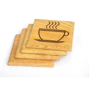 Élevez avec nos sous-verres en bois naturel avec marque personnalisée Fabriqué à partir de sous-verre en bois écologique de 100% - Product Image 6