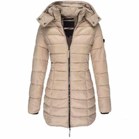 Veste longue matelassée pour femme North Face, vêtements d'hiver pour le ski, veste thermique en duvet de luxe, vestes matelassées pour femme avec capuche ajustable