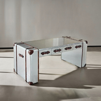 Chaise de bureau pivotante en aluminium de style aviateur rétro industriel de luxe pour la maison et le bureau, style loft