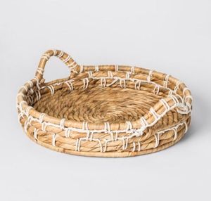 ถาดหวายทรงกลมพร้อมด้ามจับถาดเสิร์ฟอาหารและโรงแรมซัพพลายเออร์สินค้าใหม่ - Product Image 5