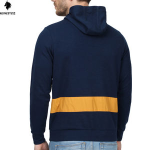 Pull à capuche personnalisé pour hommes, léger, de haute qualité, 100% coton, tissu éponge et polyester, sweat-shirt décontracté et uni - Product Image 3