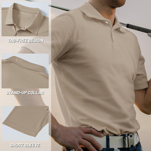 เสื้อโปโลผู้ชายแขนสั้นปักโลโก้ตามสั่งใหม่แฟชั่นออกแบบได้ตามต้องการ - Product Image 2