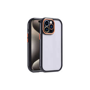 Coque en silicone antichoc anti-traces de doigts de qualité supérieure pour iPhone 15 Pro Max, avec design vitaminé et coque souple en PC - Product Image 1