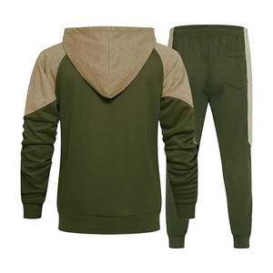 Ensemble de survêtement polaire décontracté pour homme grande taille, hiver 2025, avec fermeture éclair intégrale, respirant, couleur unie, service OEM - Product Image 6