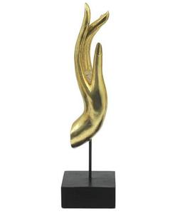 Dernier design élégant plaqué or décoratif dessus de table sculpture en marbre pour bureau décoration de bureau décor à la maison fantaisie classique - Product Image 5