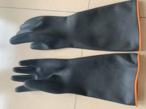 ถุงมือยางอุตสาหกรรมถุงมือทนสารเคมี - Product Image 4