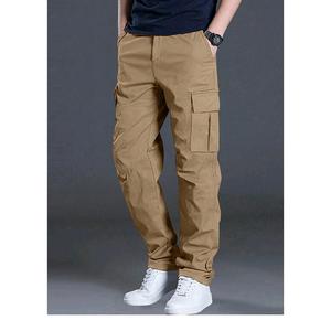Nouveauté Pantalon cargo décontracté pour homme à plusieurs poches Pantalon ample à jambe droite Pantalon de plein air Pantalon de fitness Fournisseur de BD - Product Image 2