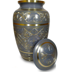 Latest Design Adults Cremation <b>Urn</b> Best Quality Metal Brass <b>Large</b> Keepsake <b>Urns</b> Grecian Pattern For Home Decoration Accessories - Product Image 3