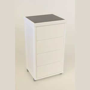 Gabinete Moderno Premium MASLEGNO de Madera Maciza de Haya con Ruedas de Plástico y Superficie de Cerámica para Almacenamiento Funcional - Product Image 1