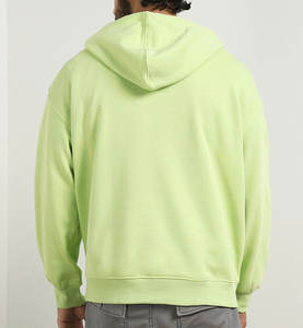 Sudaderas con capucha de calle de alta calidad para hombre 450GSM 100% algodón Sudadera con capucha de gran tamaño para hombre Casual en blanco suelta Fit Color sólido Sudadera con capucha para hombre - Product Image 2