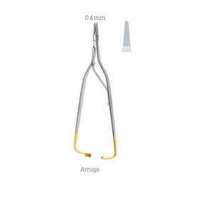 Instrumentos de Ironcure Industries de buena calidad, Arruga Dental diseñada para sujetar y manipular agujas de sutura pequeñas y delicadas, fórceps - Product Image 1