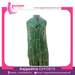 Tissu de voile nigérian en dentelle perlée multicolore de haute qualité, conçu pour les mariages et les tenues traditionnelles musulmanes - Product Image 2