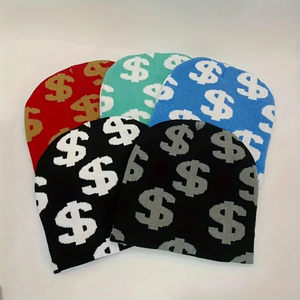 Fabricant de bonnet jacquard d'hiver fait à la main Bonnet en tricot chaud pour hommes pour le voyage Caractéristique commune du tissu - Product Image 1