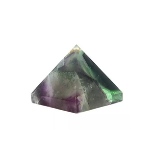 Pyramide de cristal Feng Shui de haute qualité pierre de Fluorite arc-en-ciel naturelle sculptée à la main pyramides d'agate de guérison grossiste de pierres précieuses - Product Image 2