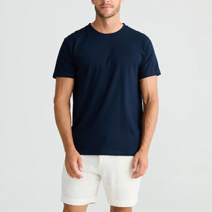 T-shirt de gym personnalisé de haute qualité en polyester/coton Hip Hop respirant à manches courtes et coupe d'été pour hommes - Product Image 6