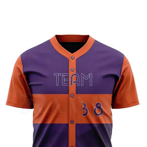 Sudadera de béisbol retro en blanco, talla de EE. UU., con estampado por sublimación térmica, malla transpirable, talla grande, de secado rápido, para hombre, con bordado. - Product Image 5