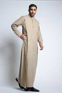 Nouvelle conception 2024, thobe et abaya en coton pour hommes, respirant, léger, anti-froissement, long kaftan - Product Image 6
