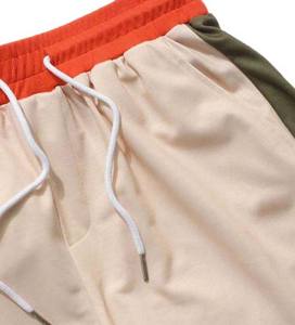 Verano 3 colores a juego ropa de hombre pista Jogging dos piezas Sudadera con capucha pantalones cortos conjuntos Casual transpirable bordado 100% algodón alto - Product Image 4