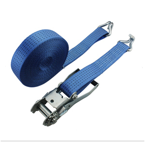 Sangles d'arrimage à cliquet ergonomiques EN12195-2 de 50 mm, 8 m, 9 m, 10 m, 12 m, 15 m, avec poignée longue, pour arrimage de cargaison 5000 kg, camions et remorques - Product Image 3