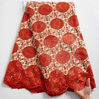 Tissu en dentelle suisse africaine de haute qualité, brodé, pour robe de mariée Ankara, fabricant OEM ODM sur mesure Hitjem